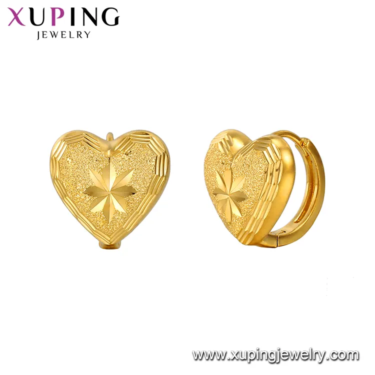 E-212 Xuping נחושת מכירה לוהטת תאילנד עיצוב תכשיטי 24k זהב מצופה עגילי חישוק לנשים