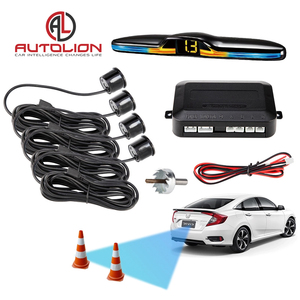 Sensores de estacionamiento reverso ultrasónicos impermeables Kit de 4 sondas con indicador de distancia digital Fácil instalación - Product Image 3