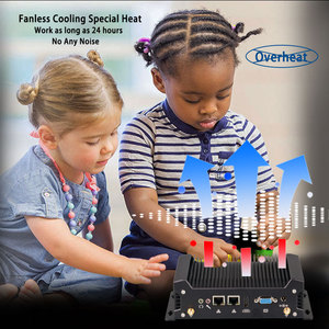 Barato PC Mini ordenador Nano Intel Core I3 6157U 6th Gen 2 Dual Lan Ethernet 8 USB Ubuntu Win 10 Mini PC industrial sin ventilador - Product Image 3