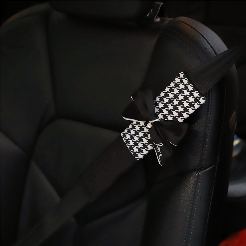 Houndstooth Bow Shoulder Pads