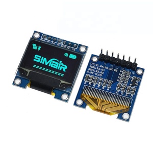 OLED 0,96 Zoll Display Modul SSD1306 I2C IIC SPI Serie 128X64 LCD 4 Stifte Gelbblau Weißblau für Arduino(Stift-Kopfern kopfert