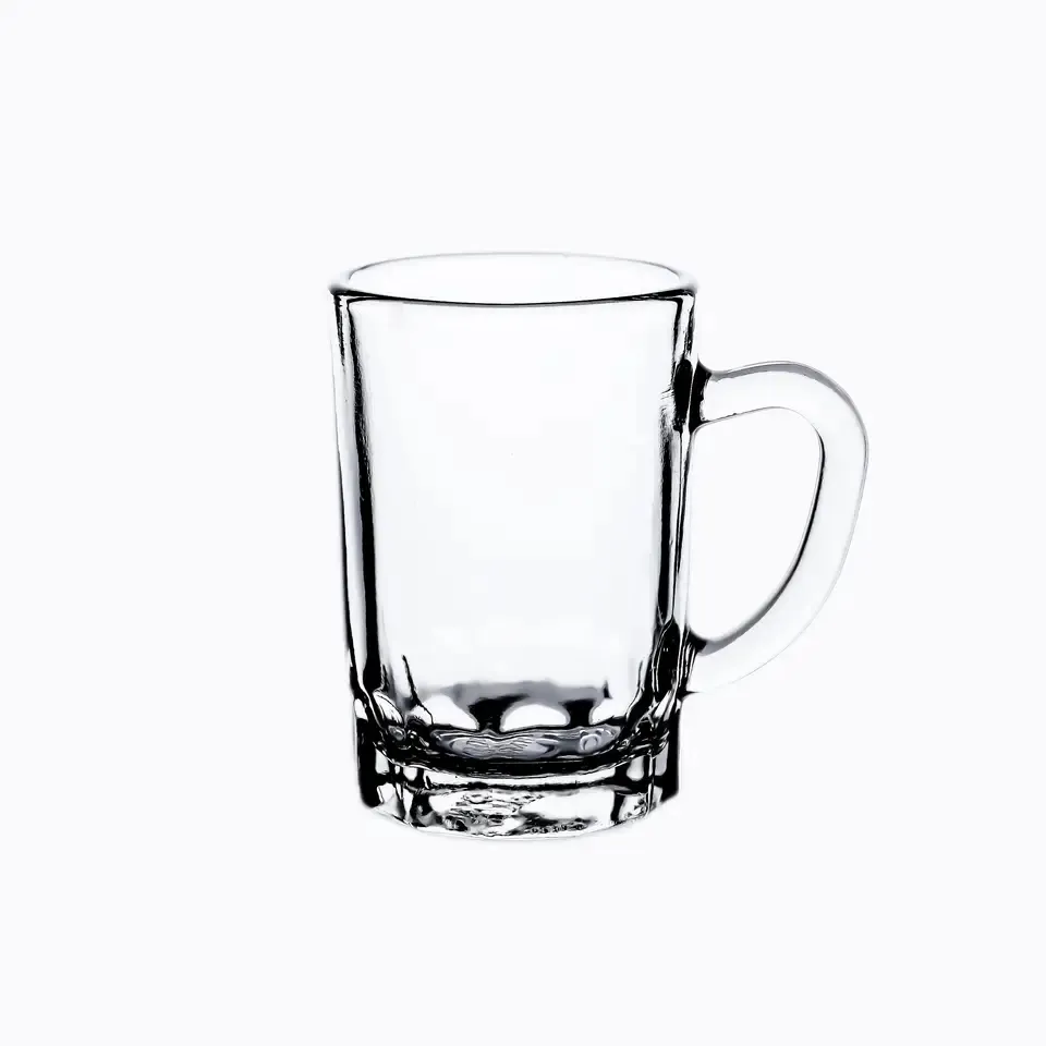 Fabriek Goedkope Prijs 6 Stuks Arabische Glazen Thee Mokken Set Alakabi Koffie Kopjes Met Handvat Zamzam Yemen Hot Sell Shot Glazen