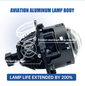 <strong>LED</strong> Bi Projector Lens Car Headlight 6000K 7000K High/Low Beam for BMW Honda Ford Models Corolla Golf