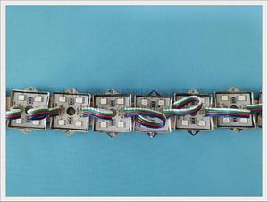 5050 RGB LED-Modul wasserdicht LED-Pixel modul Licht LED-Licht modul Hintergrund beleuchtung SMD5050 DC12V 4 LED Eisen kruste IP66 wasserdicht