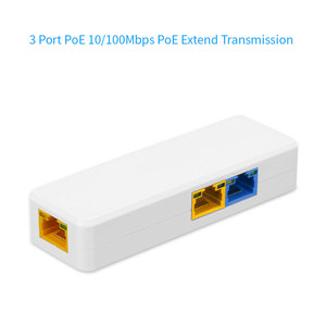 GENATA 3 Port PoE <strong>Ethernet</strong> Extender Long Transmission PoE Extender for CCTV System Support <strong>IEEE</strong> 802.3af/at/bt - Product Image 5