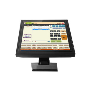 Alta Resolución 15 pulgadas 1024*768 TFT pantalla táctil resistiva monitor LCD Entrada de video compuesto con entrada HD