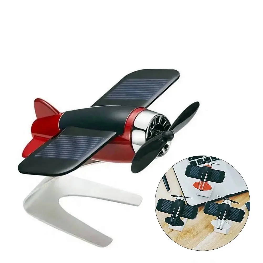 Mini Auto Lufter frischer Solar panel Flugzeug Modell mit festen duftenden Auto Parfüm Aroma Diffusor Ornament Auto Dekor Zubehör