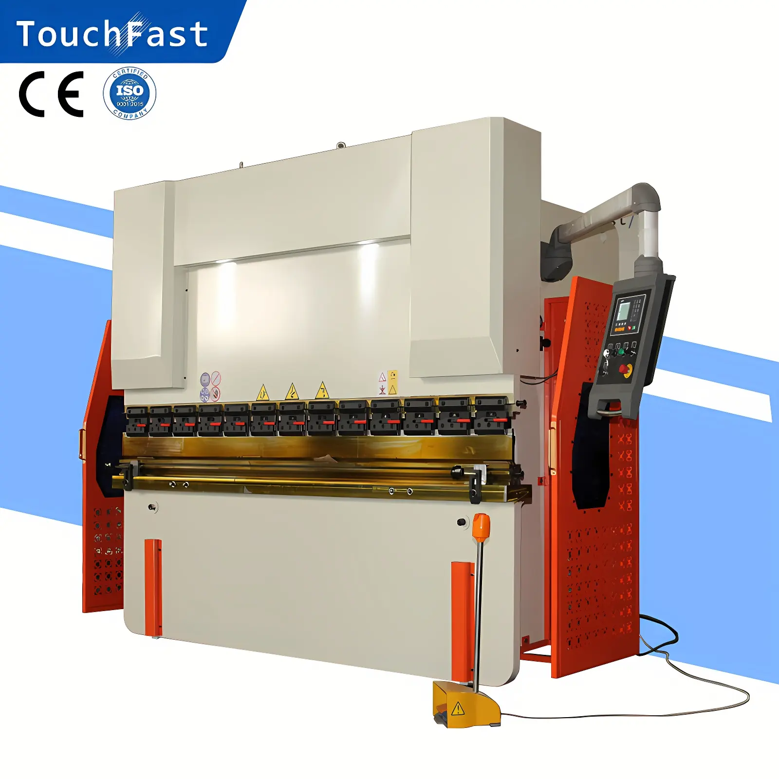 Touch fast Wc67K Kleine 30T 40T 63T 1600 Metallkugel schraube Hybrid-CNC-Abkant presse mit E21-Steuerung für Blech