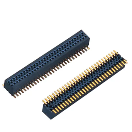 0.8mm Female Header H=2.6mm Dual Row U-type SMT-type with Post Board to Board Connector
