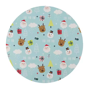 定制印刷Xmas Pu餐垫4个餐垫防水厨房餐垫Estampado De Navidad圣诞餐垫 - Product Image 4