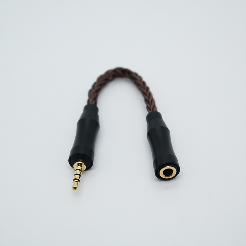 Bronce 3.5mm 3D hembra a 2.5mm balanceado macho