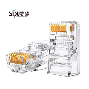用于网络电缆局域网电缆连接器的Sipu UTP CAT5 CAT6 8P8C RJ45连接器插头 - Product Image 1