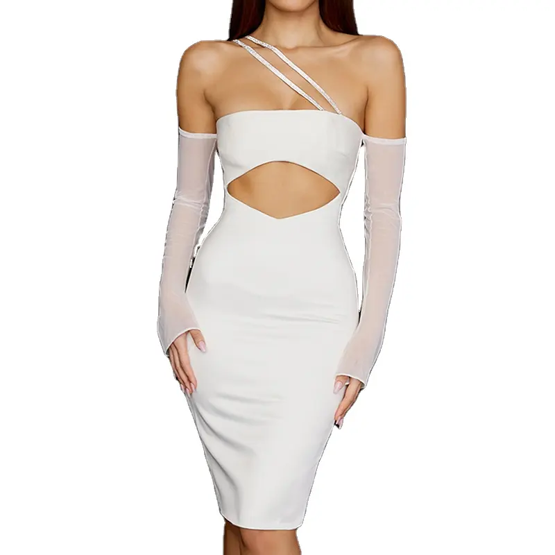 Vestido de noche de satén para mujer, ropa personalizada, elegante