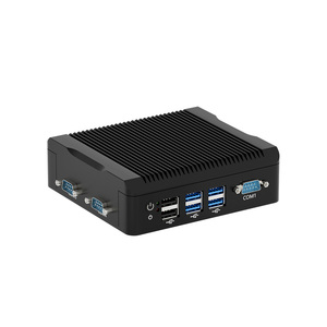 Fansız Intel Celeron Quad çekirdek N2940 N2840 CPU 95 CPU masaüstü bilgisayar DDR3L DDR4 mSATA M.2 çift LAN 4 * RS232 Win10 ubuntu Mini PC - Product Image 1
