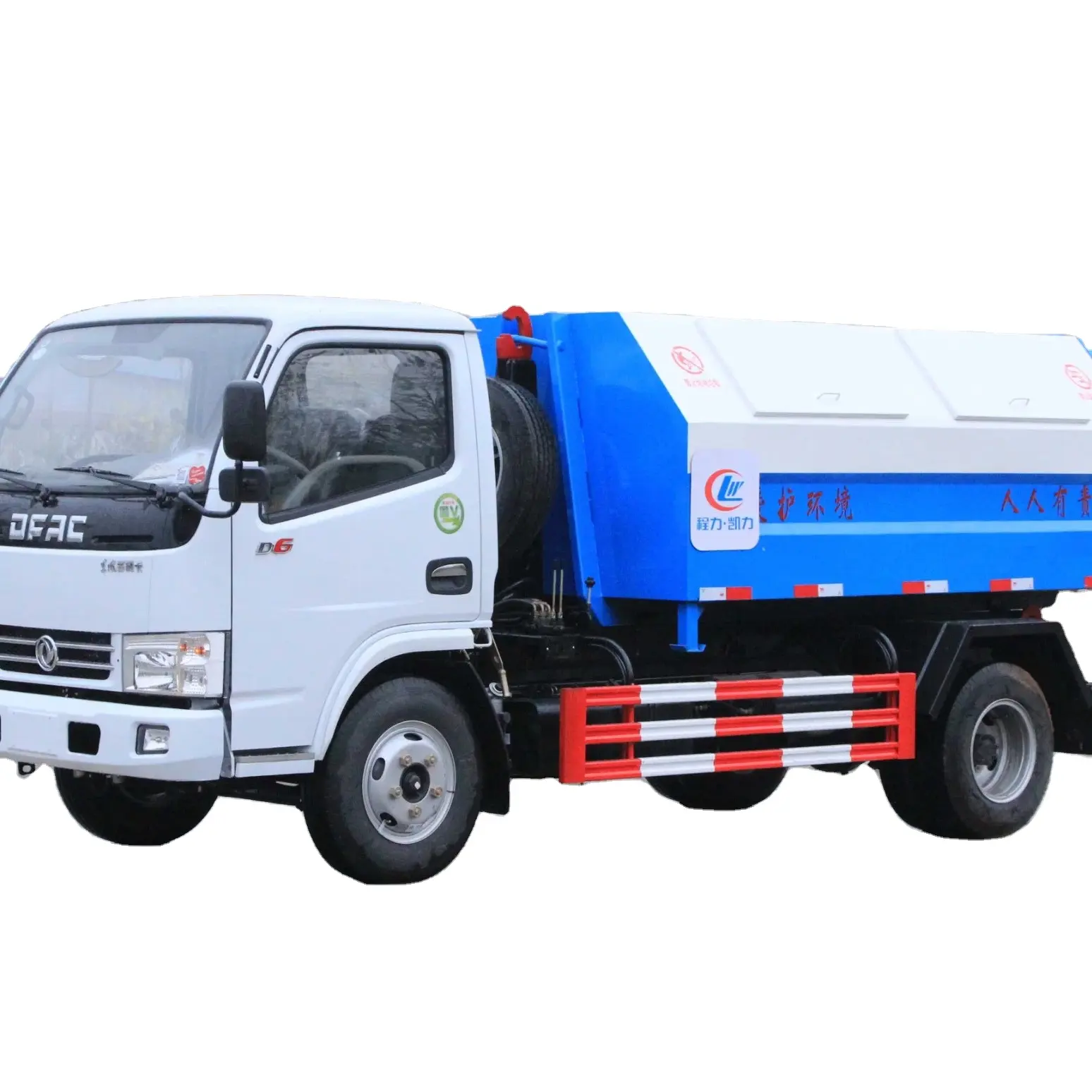 Keeyak gran oferta Dongfeng 5000 litros/5cbm pequeño gancho elevador lateral gancho-brazo tipo carga camión de basura