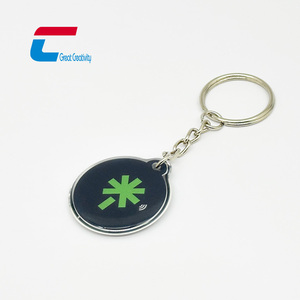 Kişiselleştirilmiş 13.56mhz sosyal medya Nfc anahtarlık Google İnceleme epoksi anahtar etiketi NTAG213 NFC etiketleri - Product Image 6