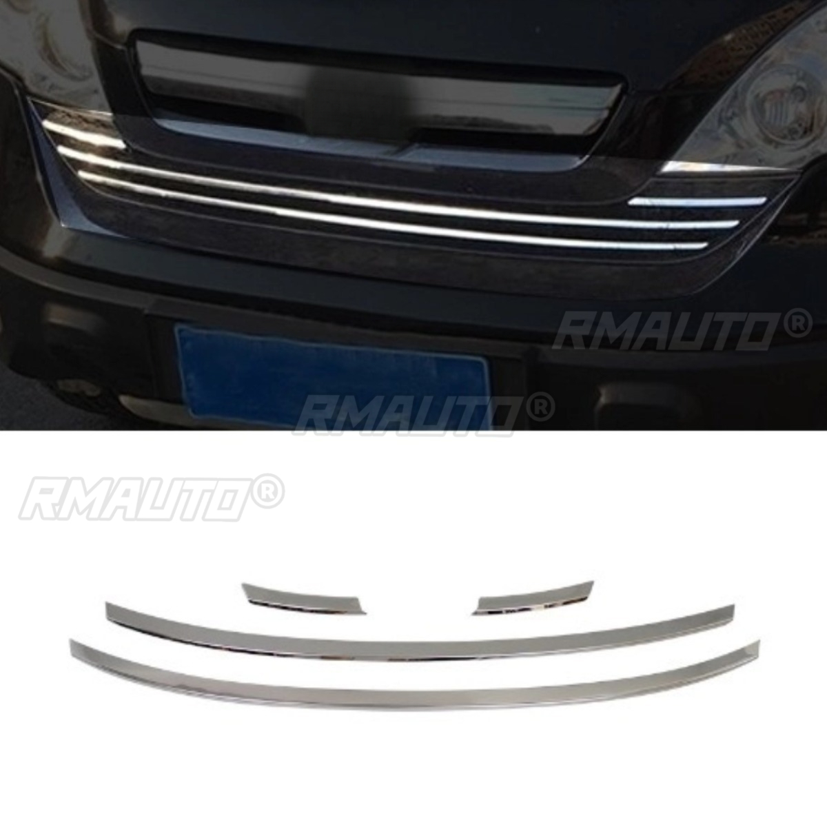 Front decorative strip