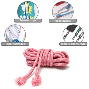 <strong>Custom</strong> logo Printing <strong>Elastic</strong> <strong>Polyester</strong> Round Cord Rope Drawstring for Sports Bag Backpack - Product Image 1