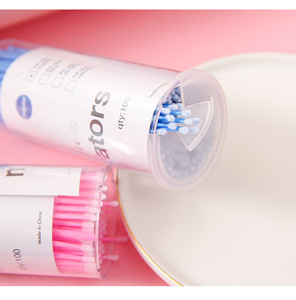 New Design Wholesale Price Best Selling Micro Eyelash Extension Cleanser Brushes Lash Cotton <strong>Swab</strong>