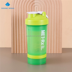 ขวดเขย่าโปรตีนสำหรับยิมฟิตเนสขนาด500มล. พร้อมกล่องยาช่องใส่ผง - Product Image 4