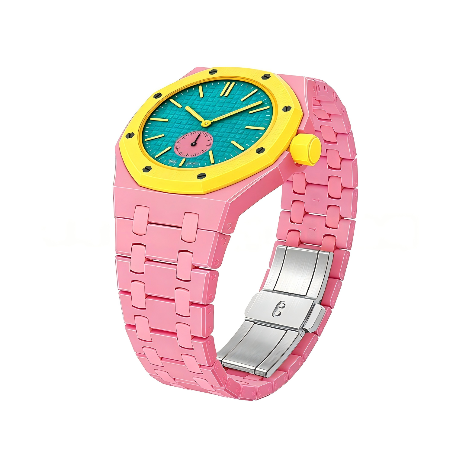 Pink Ceramic Case + Ceramic Strap