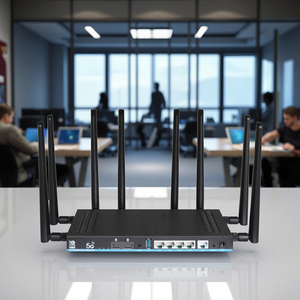 เราเตอร์ความเร็วสูงพร้อมแฟลชขนาด1GB DDR4 128MB พอร์ตกิกะบิต Wan LAN เสาอากาศภายนอก IPv6รองรับการควบคุมแบบคลาวด์ - Product Image 1