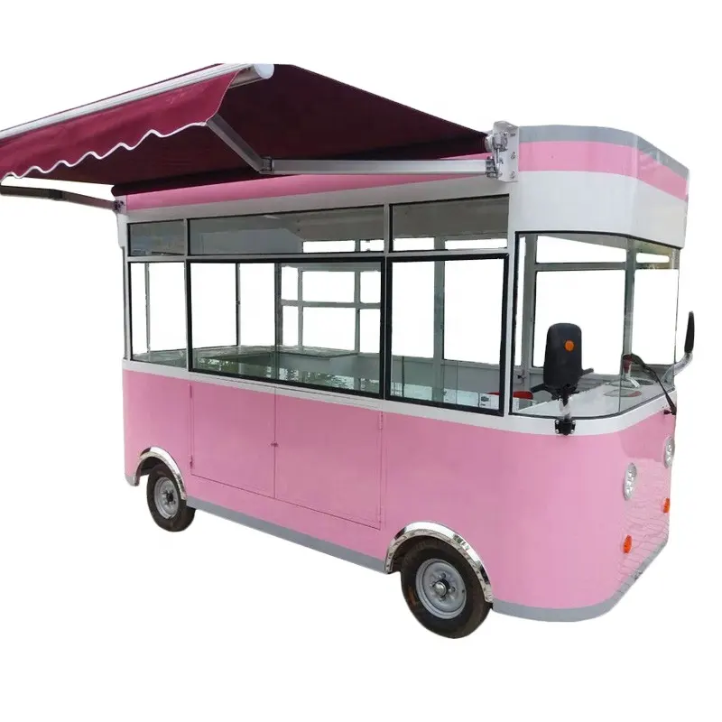 Cheap chinese electric coffee ice cream trucks mobile food cart