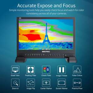 SEETEC 4K156-9HSD 15.6英寸专业级4K，带3g高清SD SDI输入，用于工作室和现场使用高清广播监视器 - Product Image 2