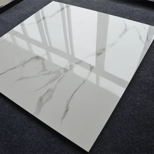 핫 세일 60x60 Porcelanto 광택 세라믹 타일 바닥 표준 흰색 대리석 도자기 타일