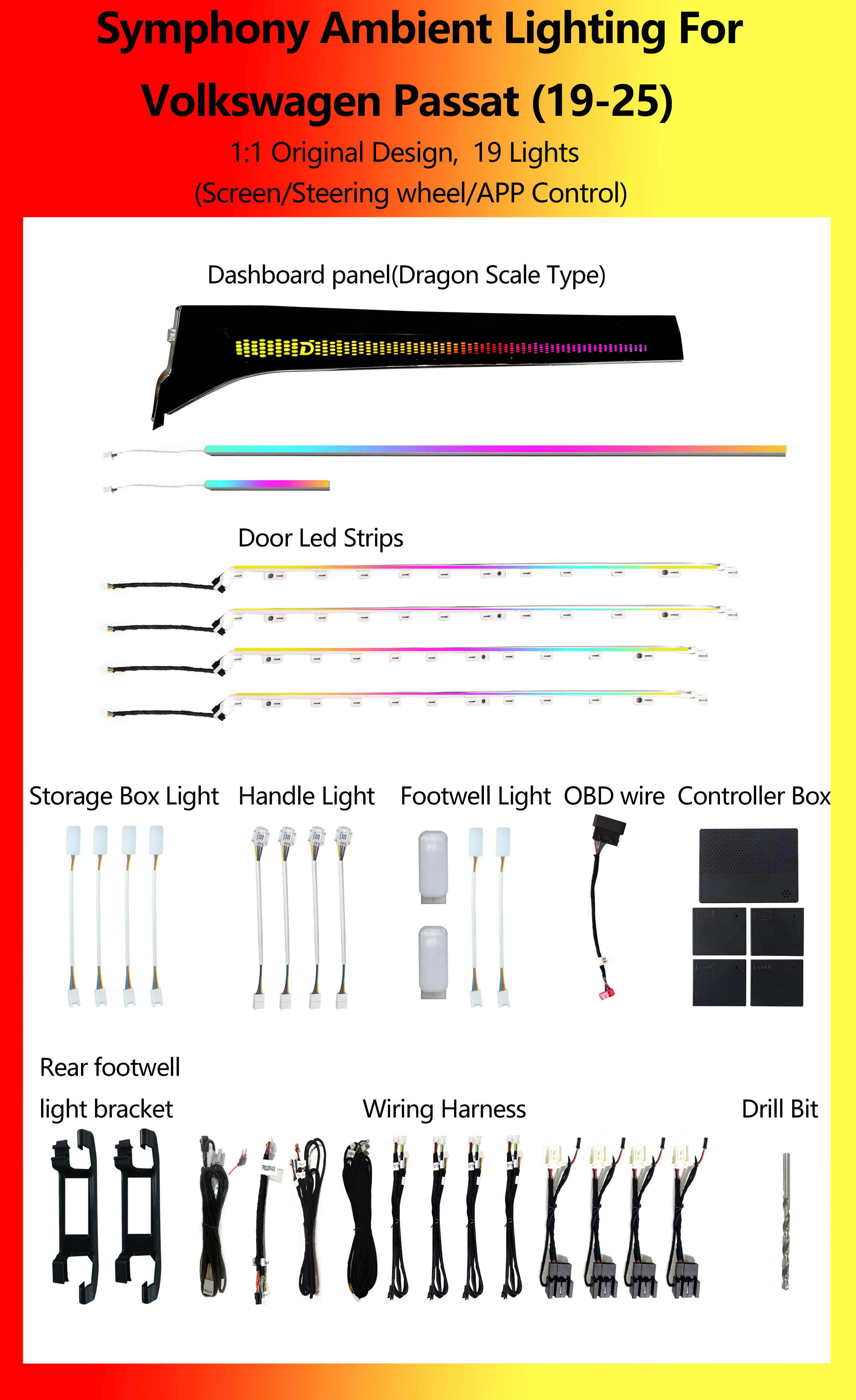 For Volkswagen Passat Symphony 19 Lights