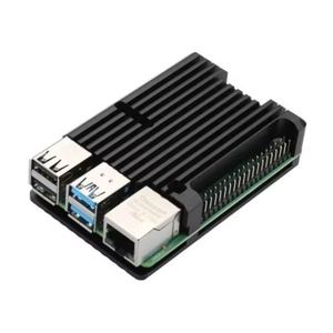 <strong>Raspberry</strong> <strong>Pi</strong> 4/<strong>3</strong> Aluminum <strong>Case</strong> with Dual Cooling Fan Metal Shell Black Enclosure for RPI <strong>Raspberry</strong> <strong>Pi</strong> 4B/3B/3B+ - Product Image 1