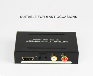 Convertidor de audio digital Splitter Fiber 5,1 DTS AC3 Decodificador de audio a codificador de video digital analógico de tono rojo y blanco - Product Image 3