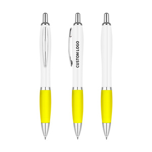 Wholesale Customized Large Capacity Rainbow Fashion <strong>Style</strong> Plastic Ballpoint Pen with Rubber Handle 1.0mm <strong>Writing</strong> Width for Gift - Product Image 3