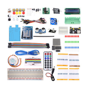 El Kit de Inicio más completo para R3 Project Raspberry Pi con sensor ultrasónico y cable de puente de motor paso a paso que incluye Tutorial