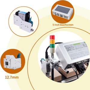 Industrial 12.7mm TIJ Inkjet Printer High-Accuracy Paper Egg Expiry Date <strong>Machine</strong> 4 Heads Flex OEM/ODM T600 - Product Image 2