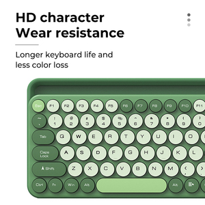 Teclado inalámbrico Teclado de batería de modo doble con ranura para tarjeta 2,4G Inalámbrico + inalámbrico 105 teclas de varios colores - Product Image 5