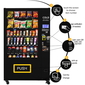 Phổ biến Snack uống kết hợp máy bán hàng tự động Máy bán hàng tự động cho thực phẩm và đồ uống phân phối máy bán hàng tự động kiosk - Product Image 2