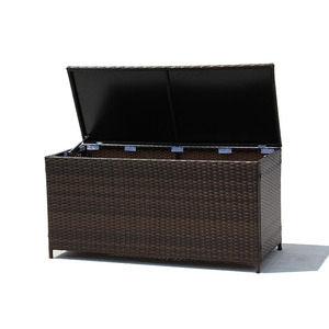Natural Wicker Chest Storage <strong>Trunk</strong> Classic Rattan Storage Chest Rattan Box - Product Image 1