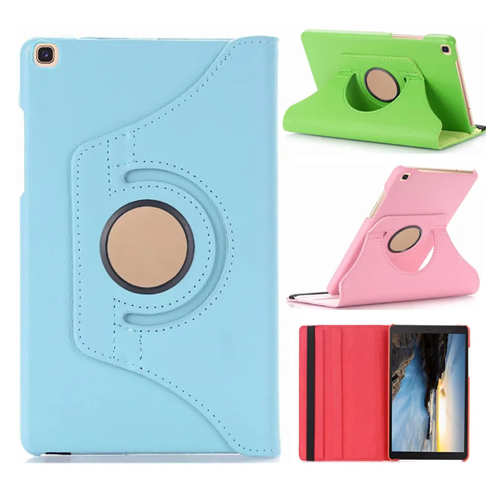 For Samsung Galaxy Tab S8 11"/S7 T870 Tablet Case Stand 360 Degree Rotating Litchi PU Leather Flip Tablet Cover For ipad 10.2