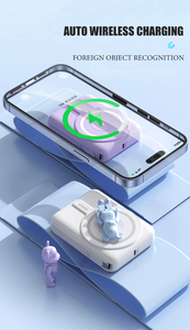 2024 taşınabilir güç banka cüzdan Apple için 20000mah kapasiteli LED kablosuz şarj izle 22.5W çıkış gücü OTP OVP korumaları - Product Image 4