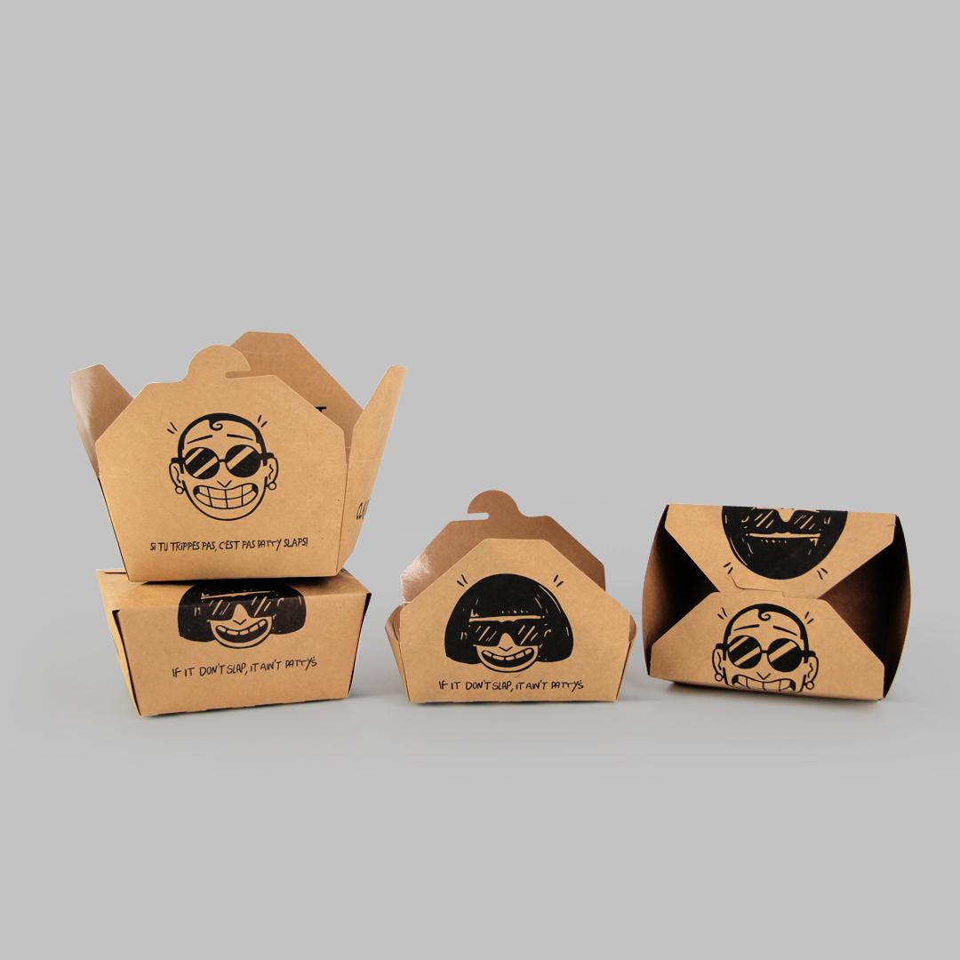 Caja de papel de la comida