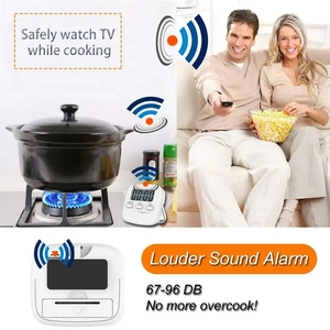 Timer digitale da cucina Timer magnetico conto alla rovescia Timer con allarme ad alto volume, grande cifra, supporto posteriore, foro di sospensione - Product Image 6