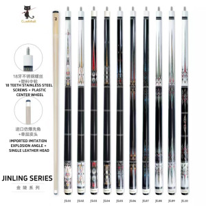Cuemall <span class=keywords><strong>jinling</strong></span> כניסה ברמה חתול גדול ראש בריכת סנאוקר מקל <span class=keywords><strong>2</strong></span>/1 מפוצל 13 ס "מ אפר cobolo