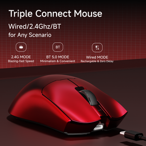 EWEADN Chuột chơi game không dây hiệu suất cao không dây tiện dụng USB 2.4G siêu nhẹ chế độ tri-mode cho Bluetooth - Product Image 2