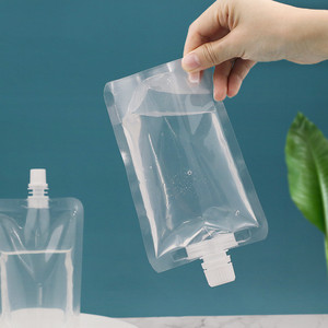 Tariff Relief Custom Transparent Liquid <strong>Pouch</strong> Spout Stand up Beverage Plastic Package <strong>Pouch</strong> with Spout Juice Drinking Bag - Product Image 1