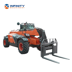 Bom Heave 3ton yük teleskopik Forklift 4WD Telehandler ile 4 tekerlekten çekiş EPA dizel motor teleskopik işleyici - Product Image 3