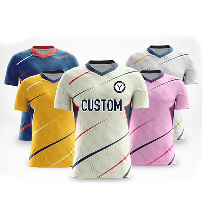 Großhandel Custom Soccer Jersey Top Qualität T-Shirt Fußball 21 22 Günstige Fußball uniform Männer Kinder uniformen