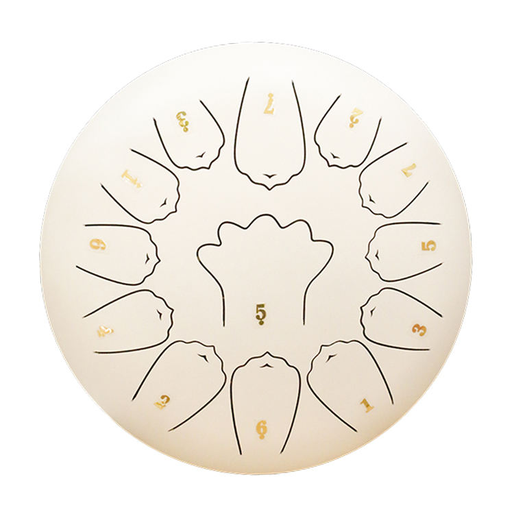 12 inch 13 notes White