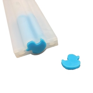 New Ideas Duckling Shaped Column Silicone Soap <strong>Mold</strong> <strong>Embedded</strong> Cake Tools for Soap Making Candies Chocolates Candles
