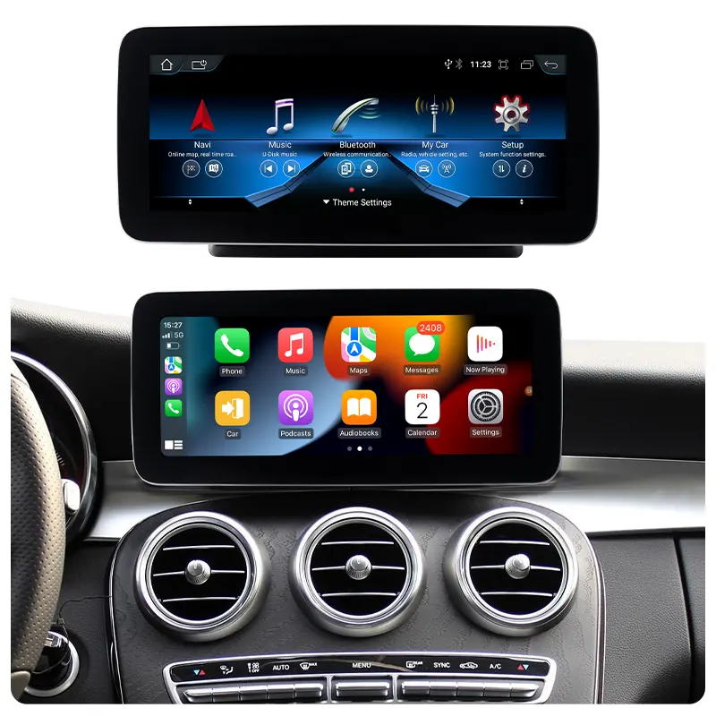 KLYDE 10.25/12.3 "GPS Rádio Do Carro Android 12 8 + 128GB Leitor Multimídia para Mercedes Benz A/B/C Classe W169 W204 W246